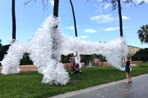 Una de las instalaciones urbanas creadas en 2019.